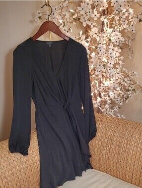 Black Express  Wrap Dress